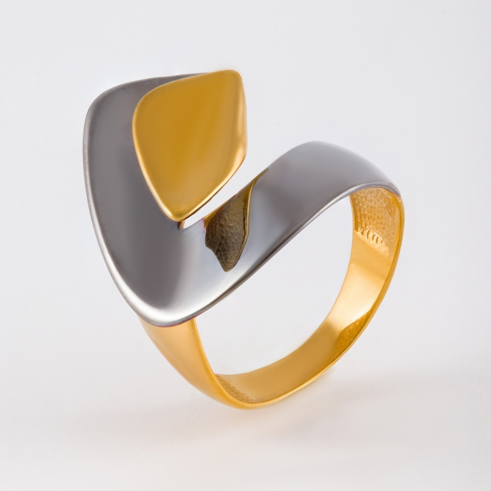 Серебряное кольцо Дельта (delta) ДП211546ПЗЖС, размеры от 16.5 до 18.5