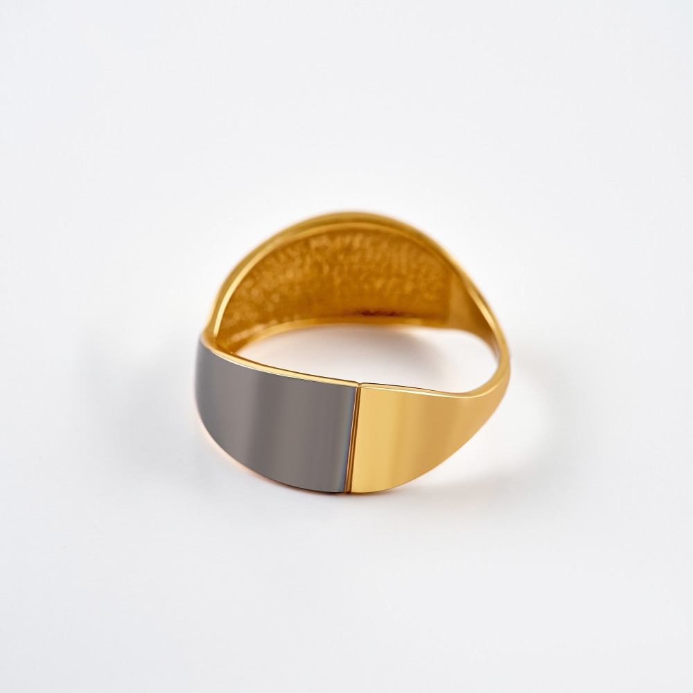 Серебряное кольцо Дельта (delta) ДП211545ПЗЖС, размеры от 16.5 до 18