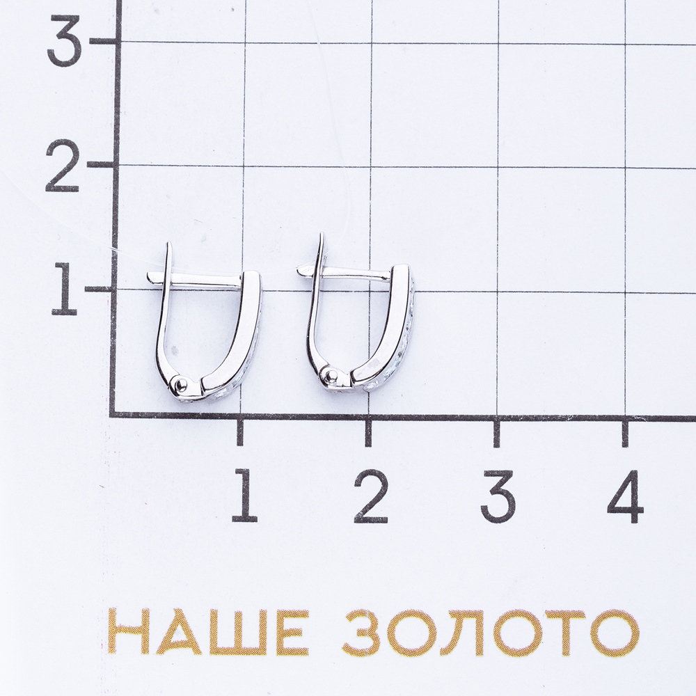 Серебряные серьги детские Иллада   со вставками (фианит) 2ИС120506