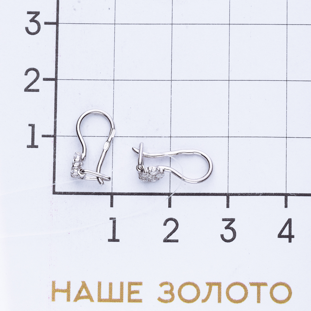 Серебряные серьги детские Иллада   со вставками (фианит) 2ИС121327