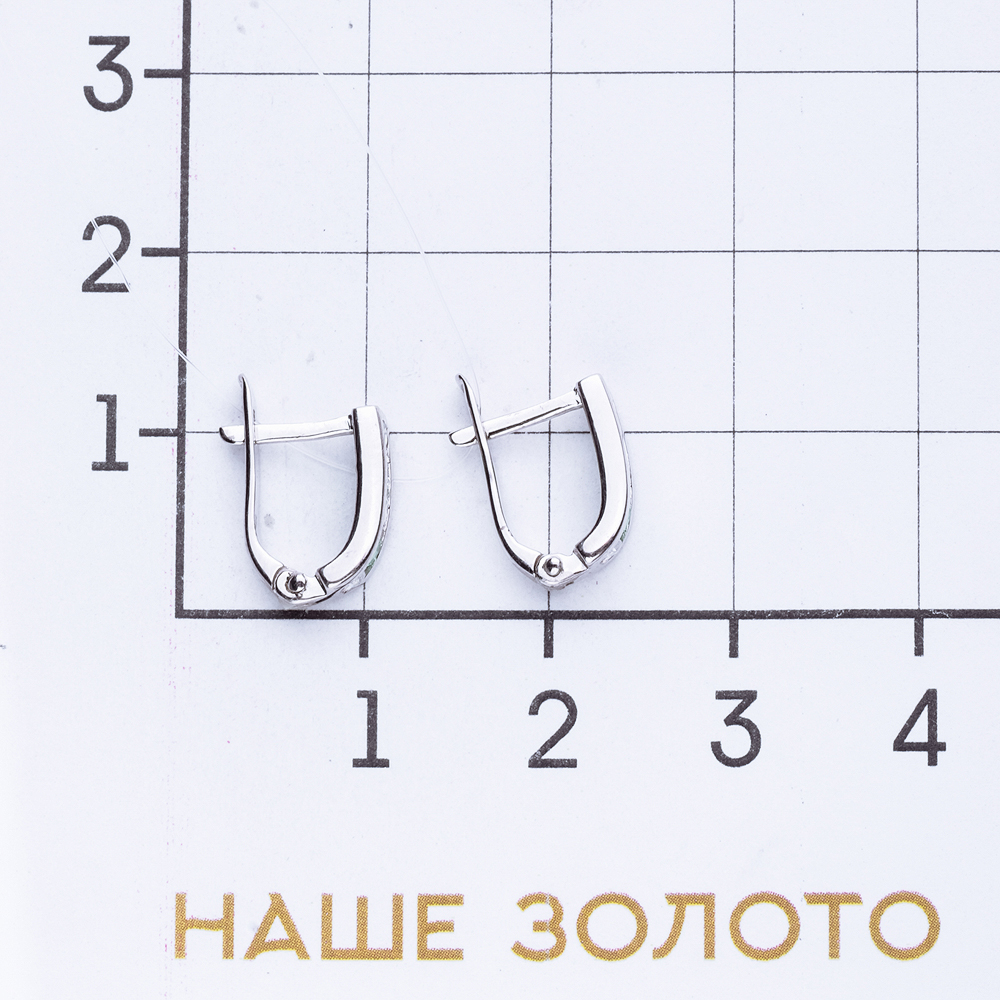 Серебряные серьги детские Иллада   со вставками (фианит) 2ИС120507