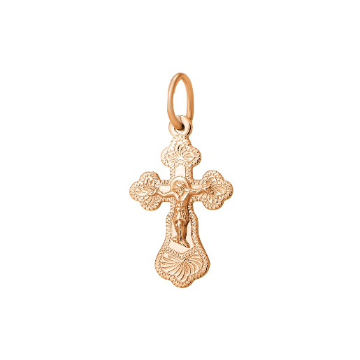 Золотой крест Вознесенский из красного золота 585 пробы 6В21-156