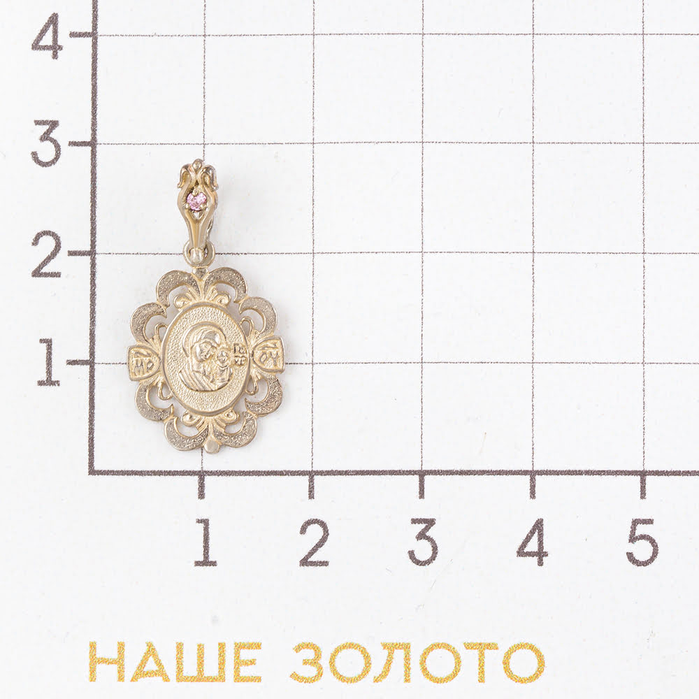 Серебряная иконка Вознесенский  со вставками (фианит) 6В3-036-1