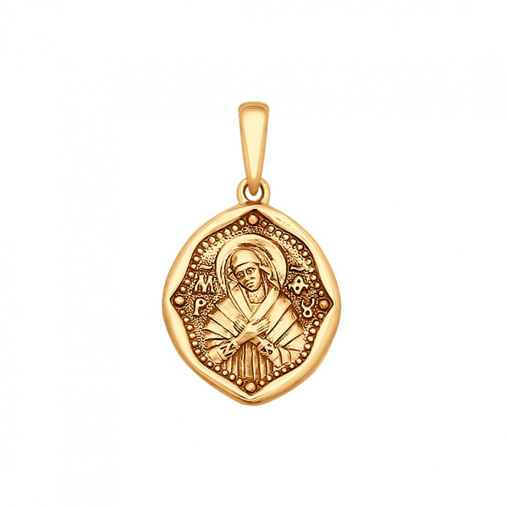 Золотая иконка Sokolov из красного золота 585 пробы ДИ035421
