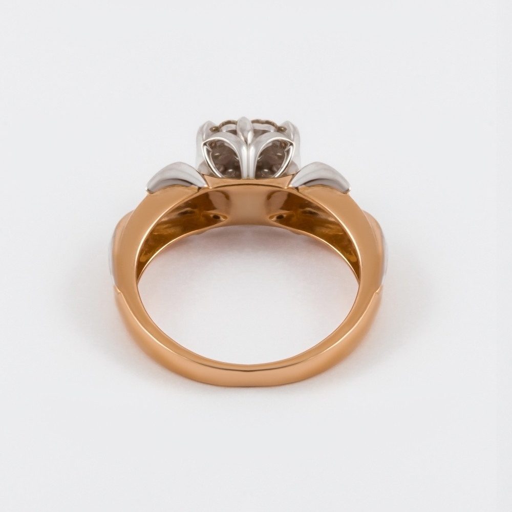 Золотое кольцо Клондайк из красного золота 585 пробы ЛХ01-01450-02-001-01-01