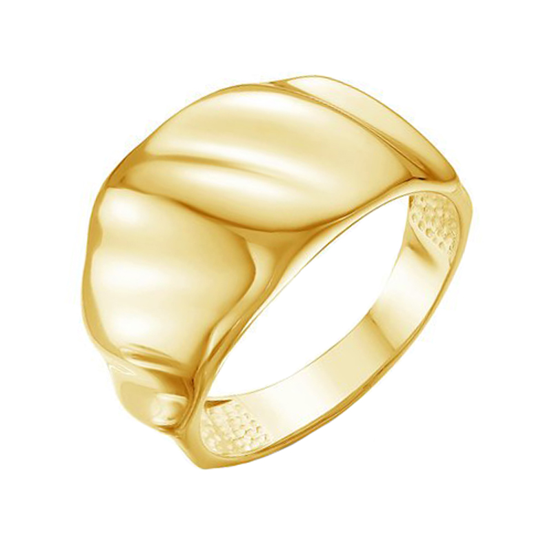 Золотое кольцо Дельта (delta) из красного золота 585 пробы ДП211120Л, размеры от 17.5 до 20