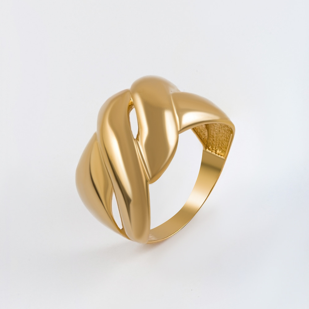 Золотое кольцо Дельта (delta) из красного золота 585 пробы ДП211076Л, размеры от 18 до 19