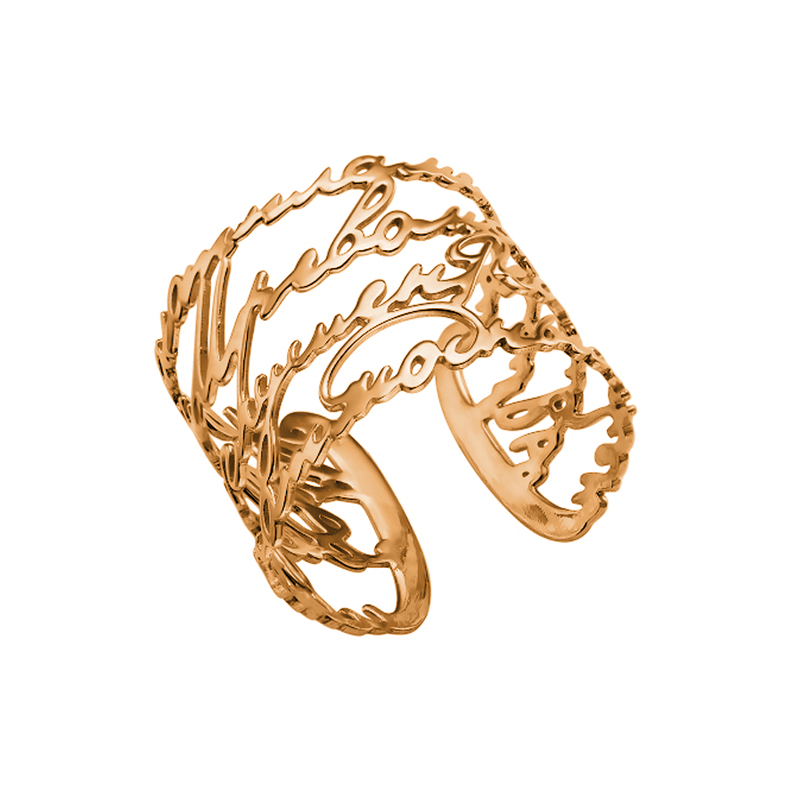 Серебряное кольцо Русское золото РК00012560-6Л, размеры от 16.5 до 18