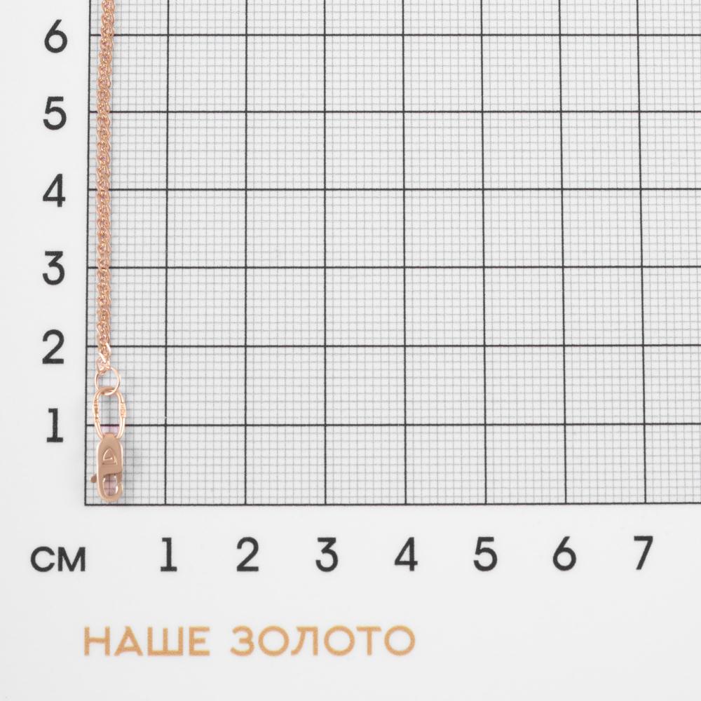 Золотая цепочка Бронницкий ювелир из красного золота 585 пробы нонна 030 БЮ110305001, размеры от 40 до 55