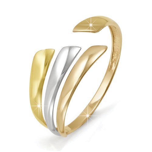 Золотое кольцо Дельта (delta) из красного золота 585 пробы ДП210680, размеры от 16 до 19