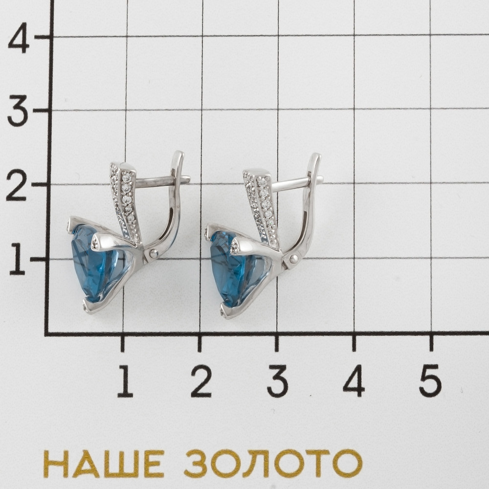 Серебряные серьги Вероника  со вставками (фианит) 3ВС630-041М1