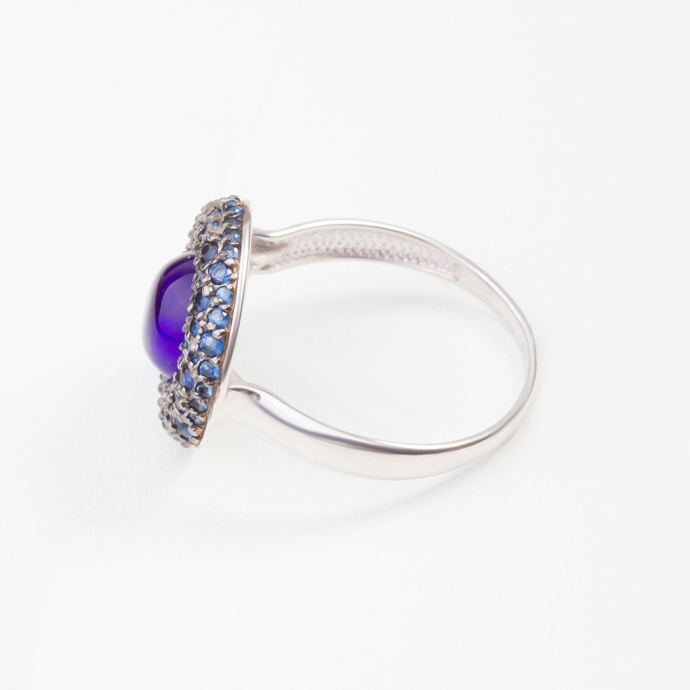Серебряное кольцо Дельта (delta)  со вставками () ДПС117780, размеры от 17 до 19.5