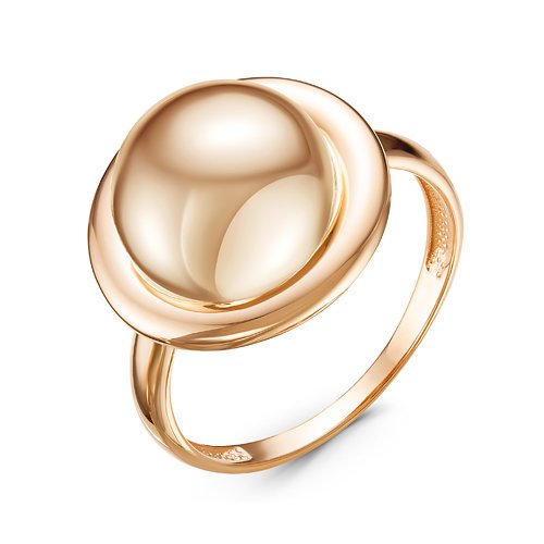 Золотое кольцо Дельта (delta) из красного золота 585 пробы ДП211301, размеры от 17 до 19