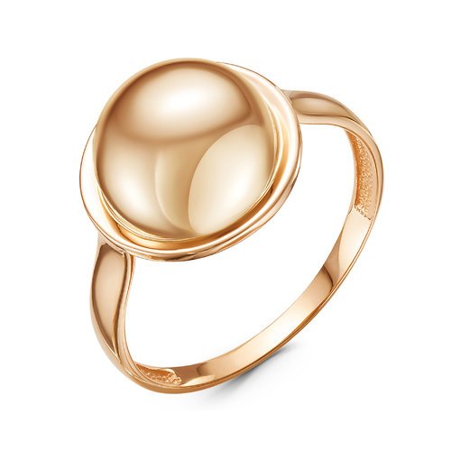 Золотое кольцо Дельта (delta) из красного золота 585 пробы ДП211309, размеры от 17 до 18.5