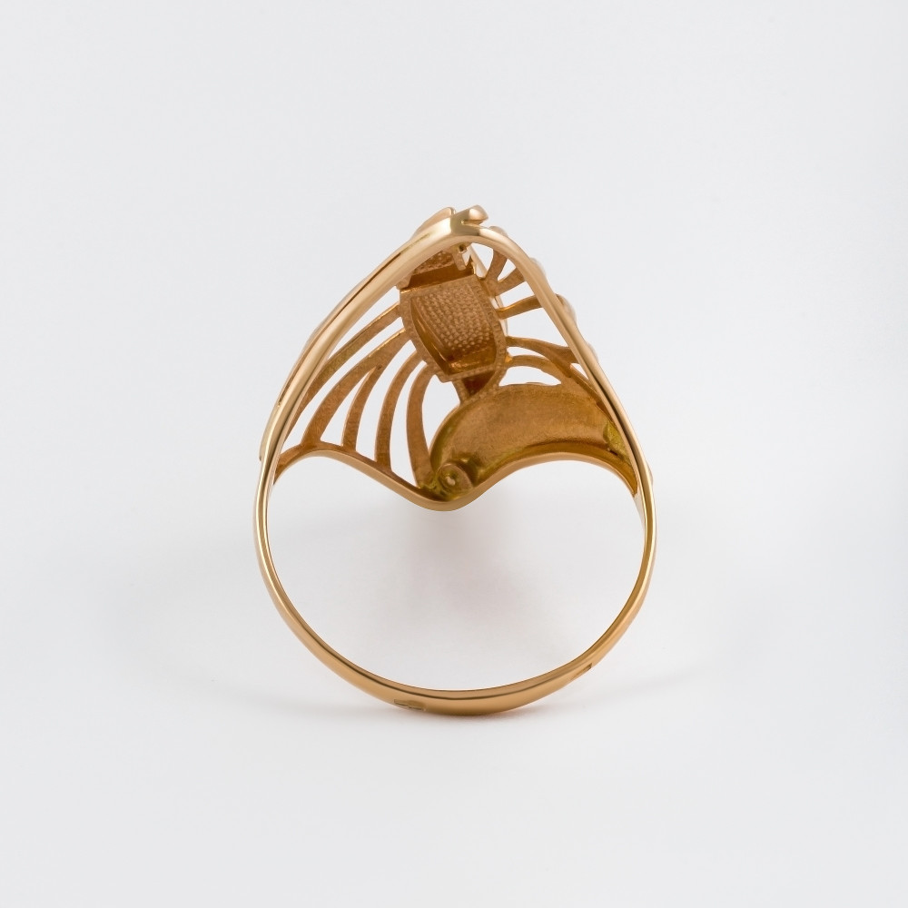 Золотое кольцо Аллегро из красного золота 585 пробы 7А11635, размеры от 20.5 до 22.5