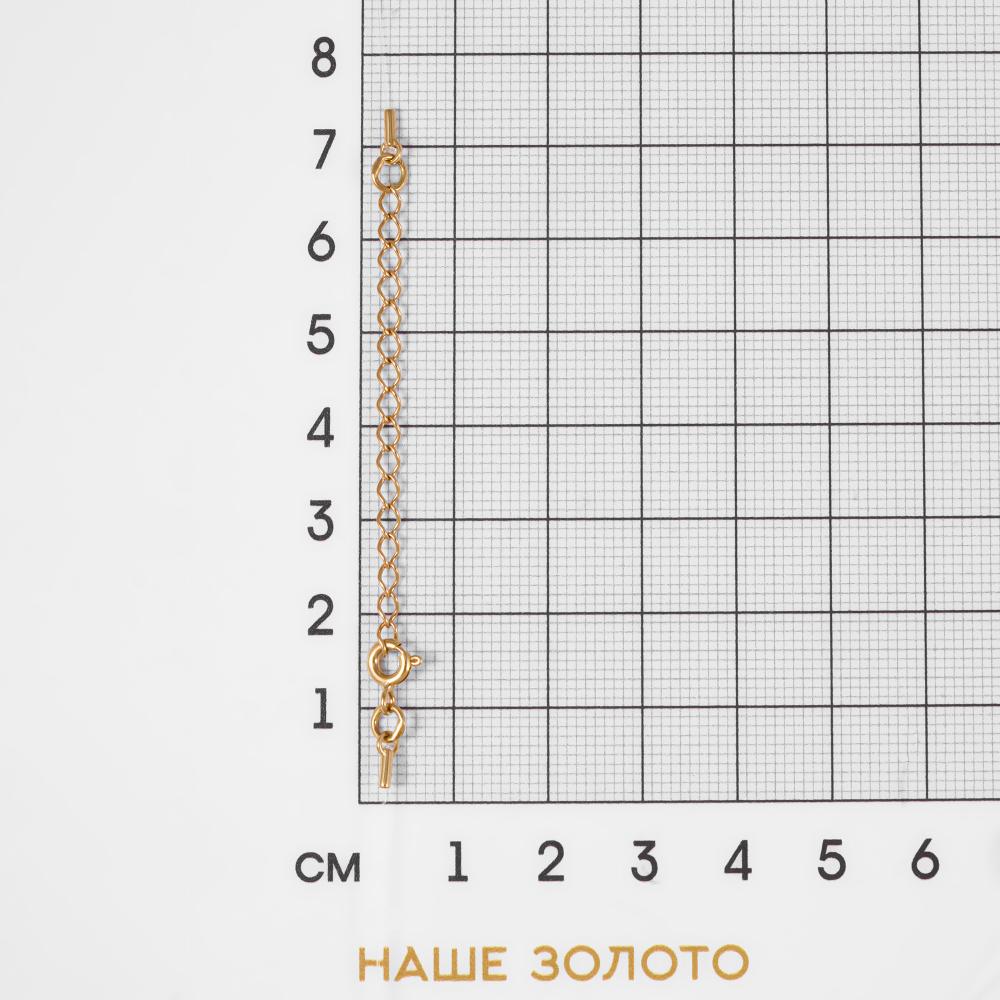 Золотое колье Иллада  из красного золота 585 пробы  со вставками (фианит) 2И131297, размеры от 40 до 40