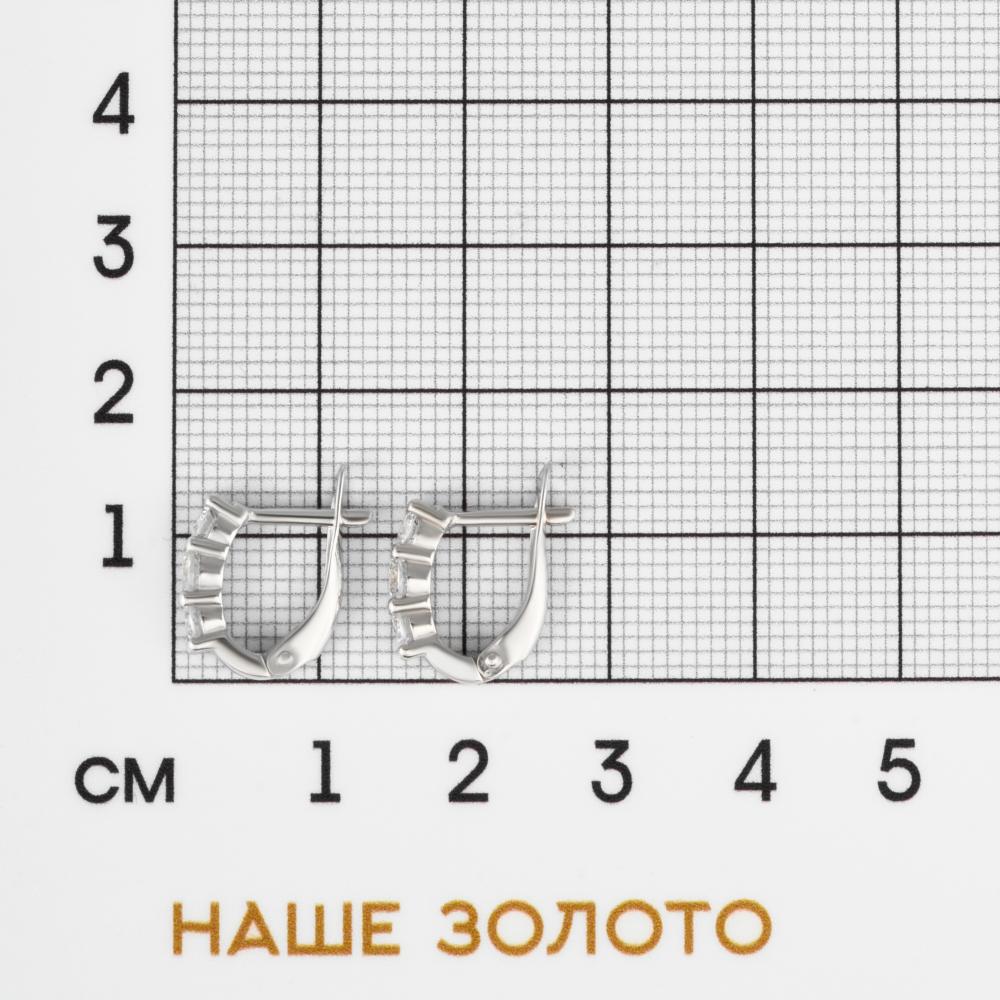 Серебряные серьги Вознесенский  со вставками (фианит) 6В11-0011