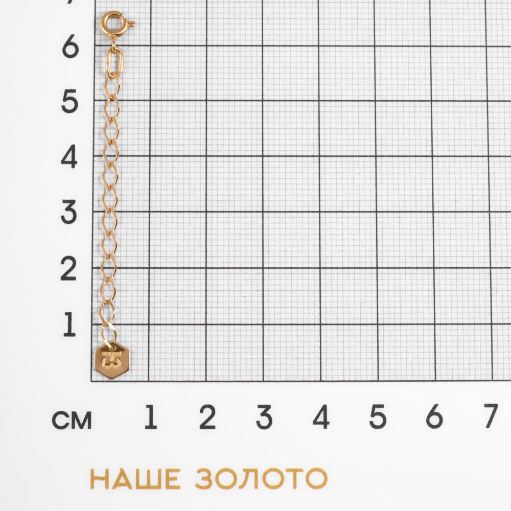 Золотой переходник Доминант из красного золота 585 пробы 2ДУР050-6