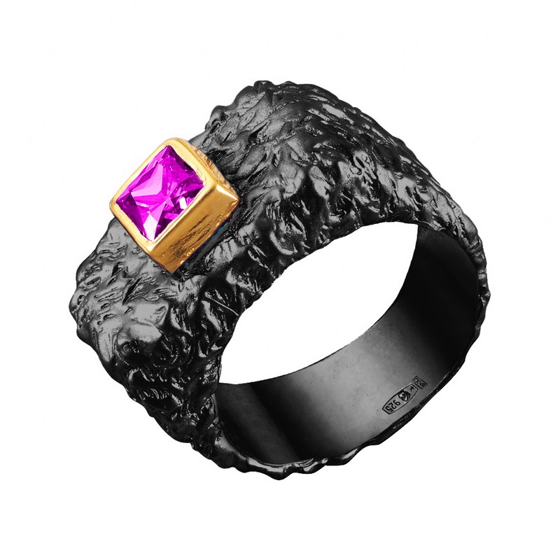 Серебряное кольцо Plata   со вставками (сваровски) ПВР0191Бср, размеры от 18 до 18.5