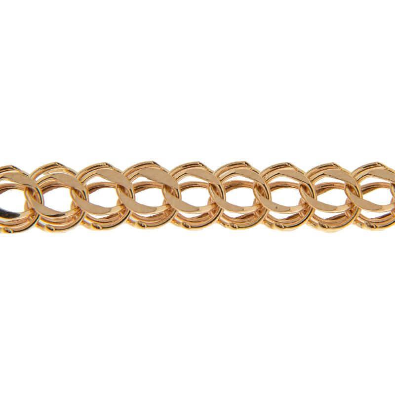 Золотая цепочка Версаль из красного золота 585 пробы 1ВЦИТАЛЬЯНКА 040, размеры от 50 до 60