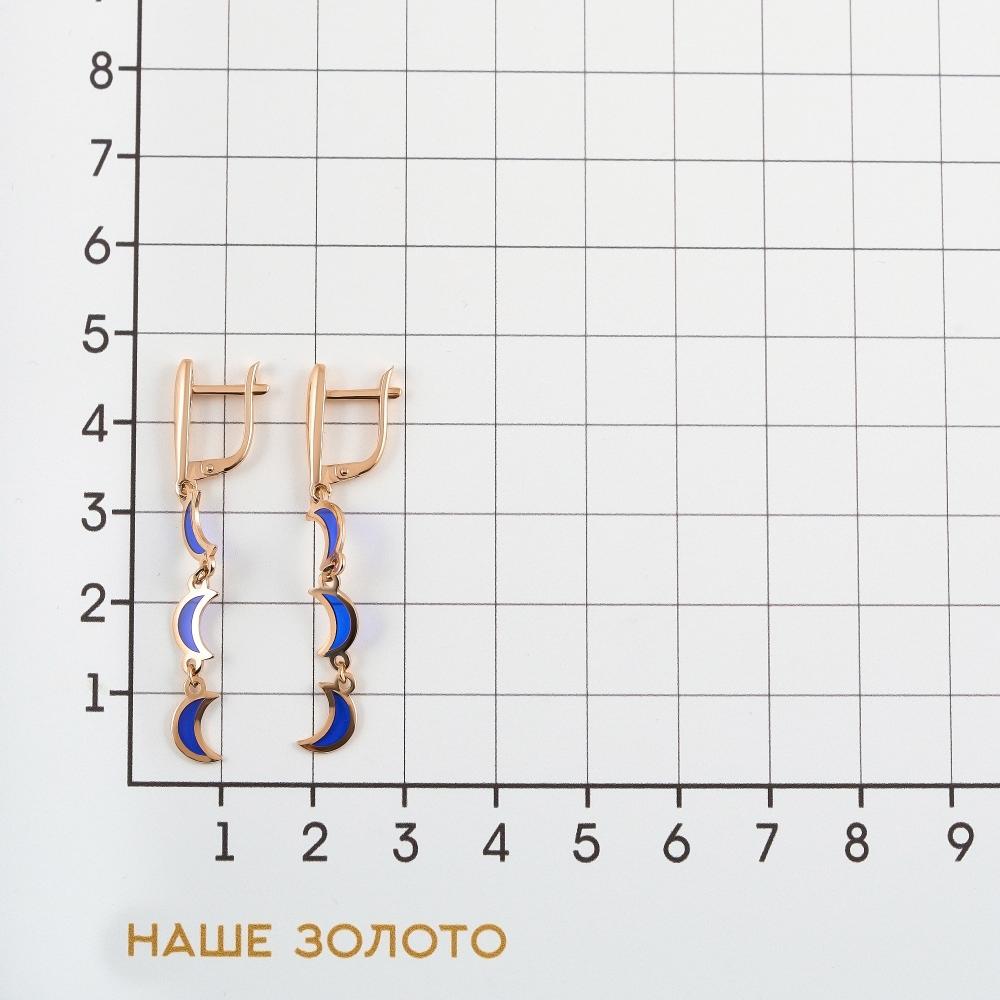 Серебряные серьги подвесные Альфа-карат  со вставками () КР2028006/9ПВ