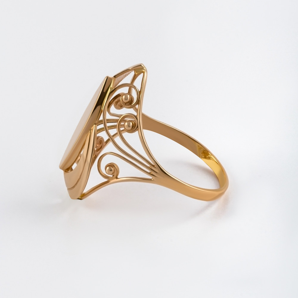 Золотое кольцо Аллегро из красного золота 585 пробы 7А11097, размеры от 17.5 до 23