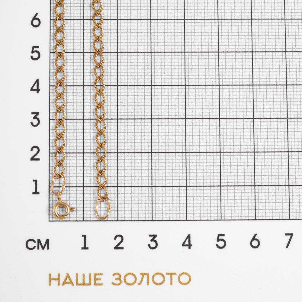 Золотой браслет Адамас из красного золота 585 пробы АСБРС240А2-51, размеры от 16 до 20