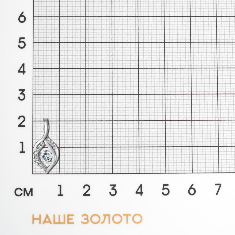 Серебряная подвеска Альфа-карат  со вставками (фианит) КР2137408/91
