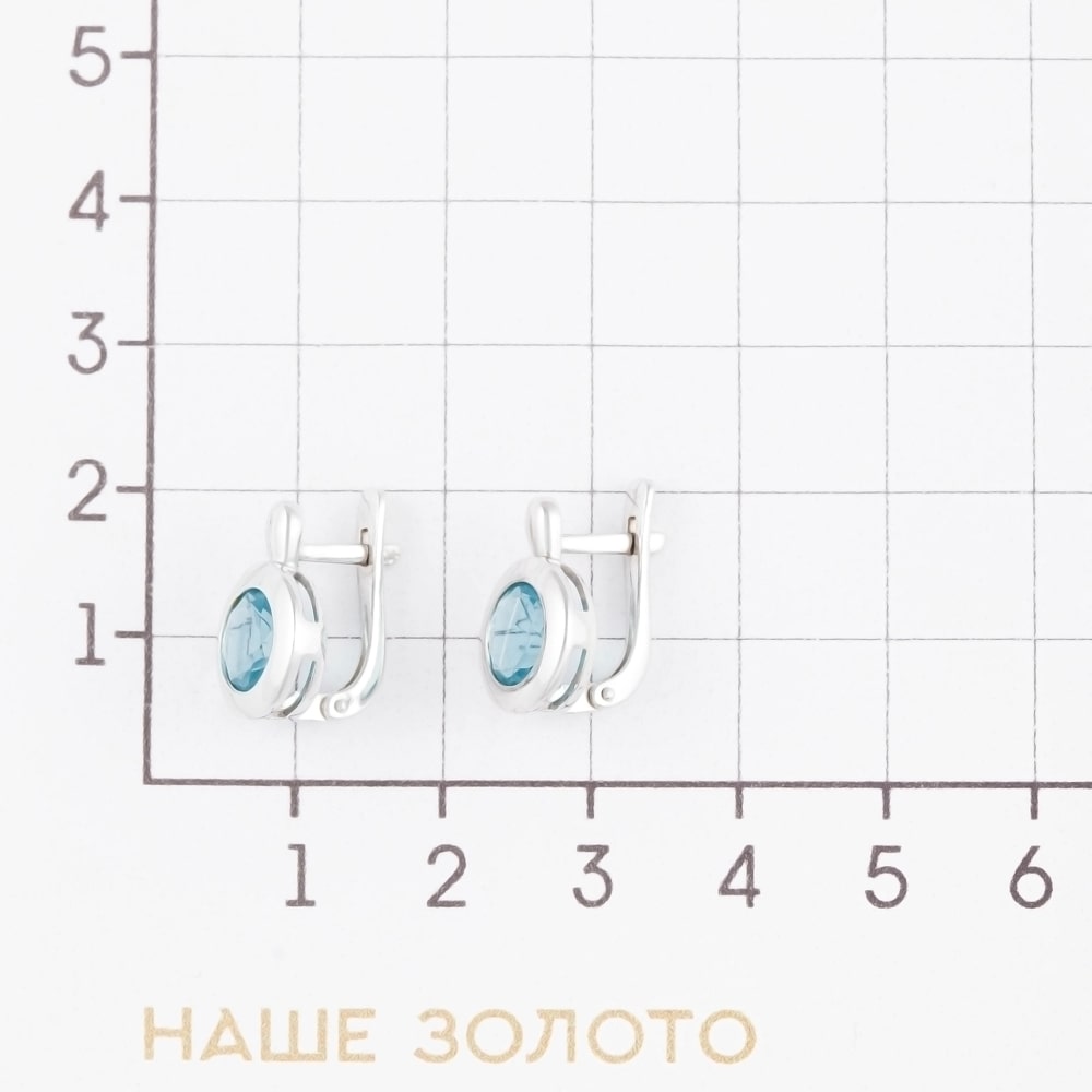 Серебряные серьги Серебро россии  со вставками () РОС0610Р102