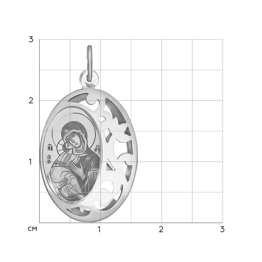 Серебряная иконка Sokolov владимирская ДИ94100236