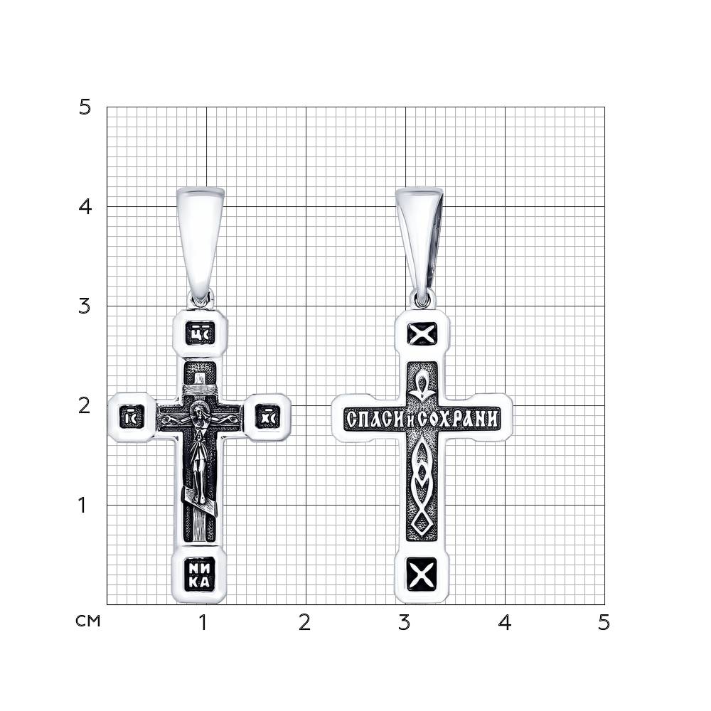 Серебряный крест Sokolov ДИ95120079