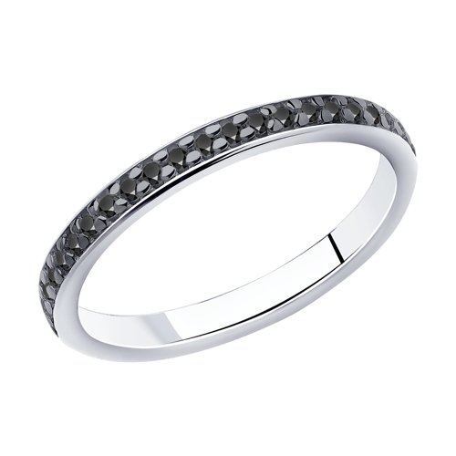 Серебряное кольцо Sokolov  со вставками (фианит) ДИ94010700, размеры от 14.5 до 18