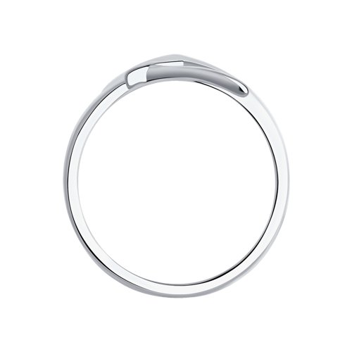 Серебряное кольцо  ДИ94013059, размеры от 16 до 18.5