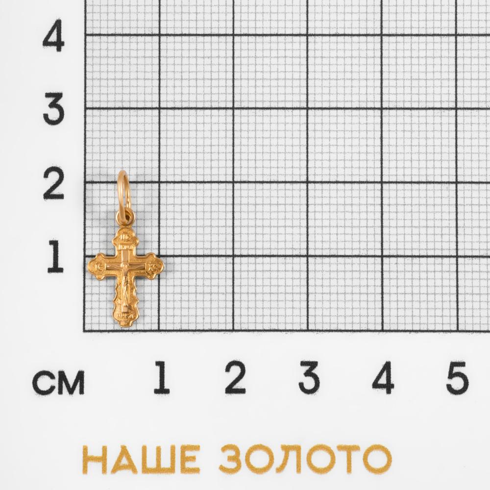 Золотой крест Efremof из красного золота 585 пробы ЮПП10011145