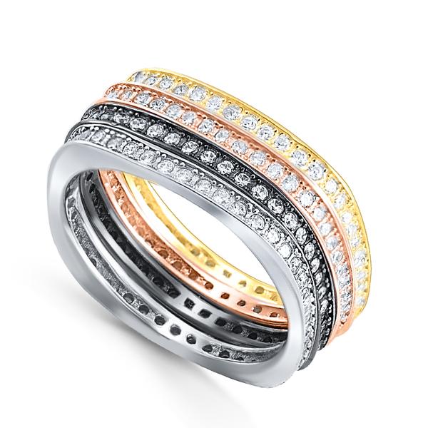 Серебряное кольцо Серебряные крылья  со вставками (фианит) СЫ01РН0324204, размеры от 17 до 17