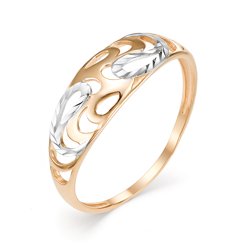 Золотое кольцо New gold из красного золота 585 пробы НЮ100040192278, размеры от 15 до 22