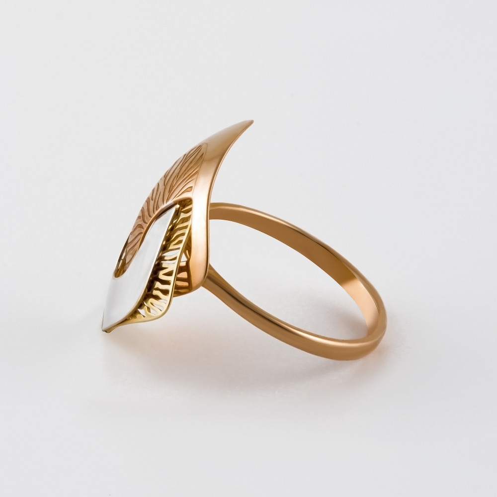 Золотое кольцо Платина (ювелирный завод) из красного золота 585 пробы ПЛ01501500000114048, размеры от 16 до 19.5