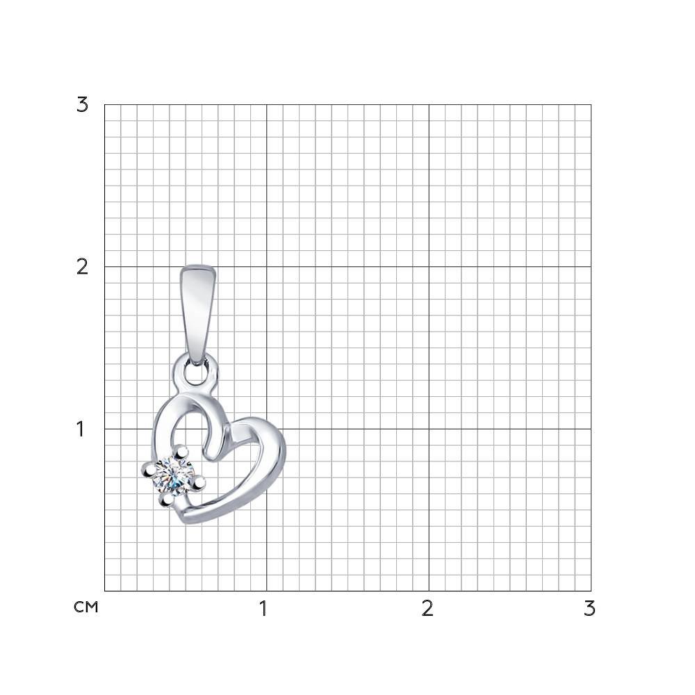 Серебряная подвеска Sokolov  со вставками (фианит) ДИ94031734