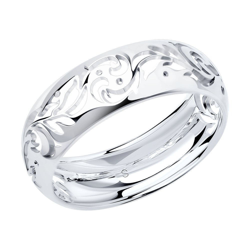 Серебряное кольцо Sokolov ДИ94011176, размеры от 16.5 до 19.5