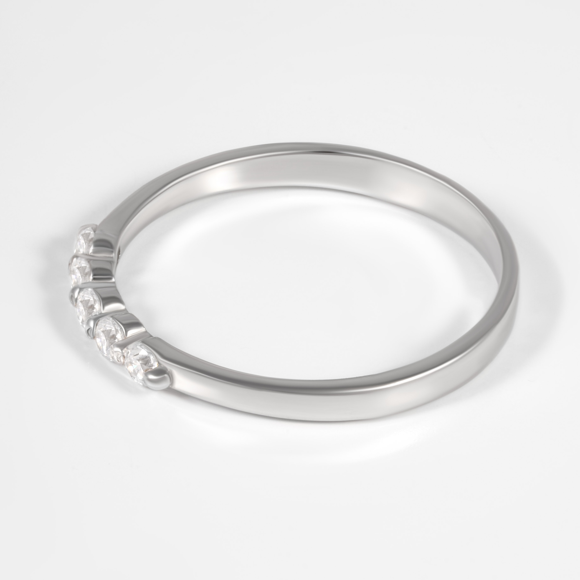 Серебряное кольцо Вознесенский  со вставками (фианит) 6В10-0110, размеры от 15 до 18.5