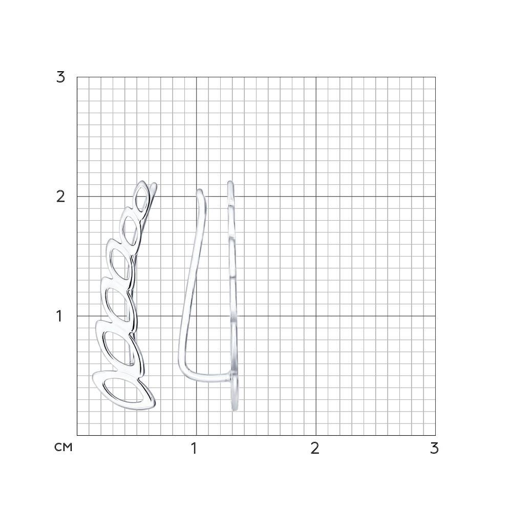 Серебряные серьги Sokolov ДИ94021862