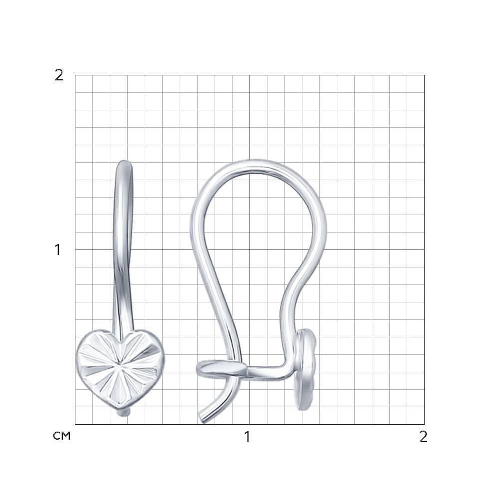 Серебряные серьги детские Sokolov ДИ94021763