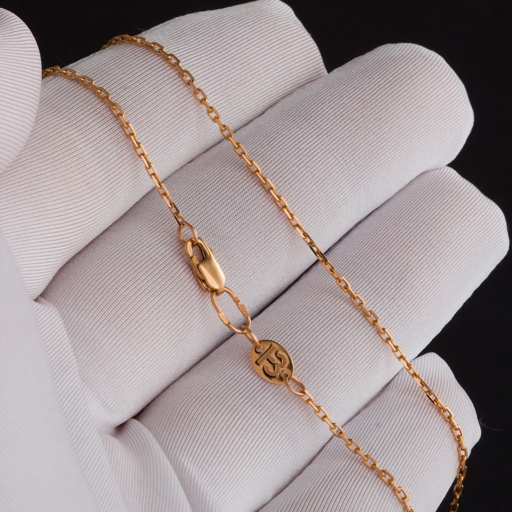 Золотая цепочка Бронницкий ювелир из красного золота 585 пробы БЮНЗ110451414ПлО, размеры от 45 до 550