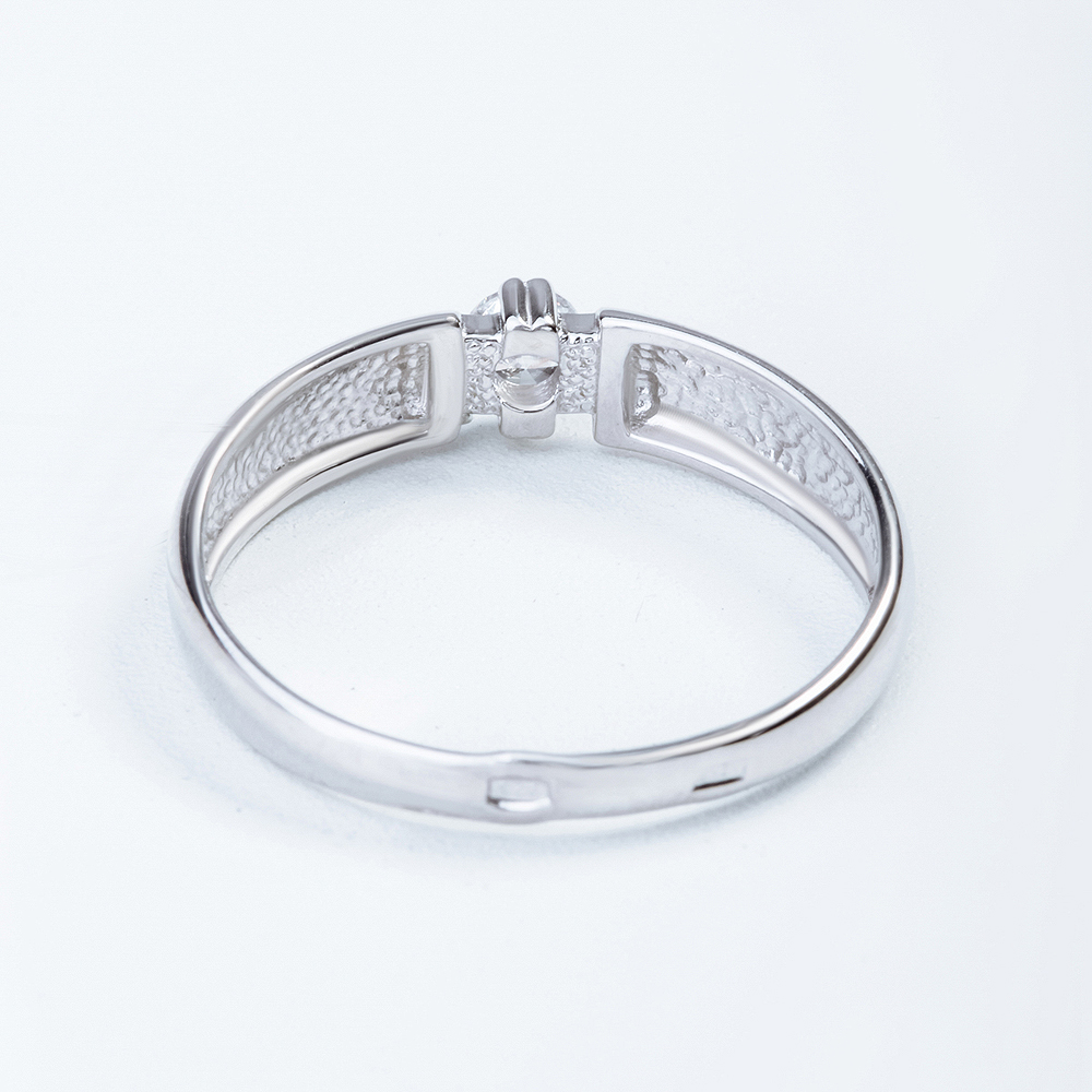 Серебряное кольцо Efremof  со вставками (фианит) ЮП1010010003, размеры от 17.5 до 18.5