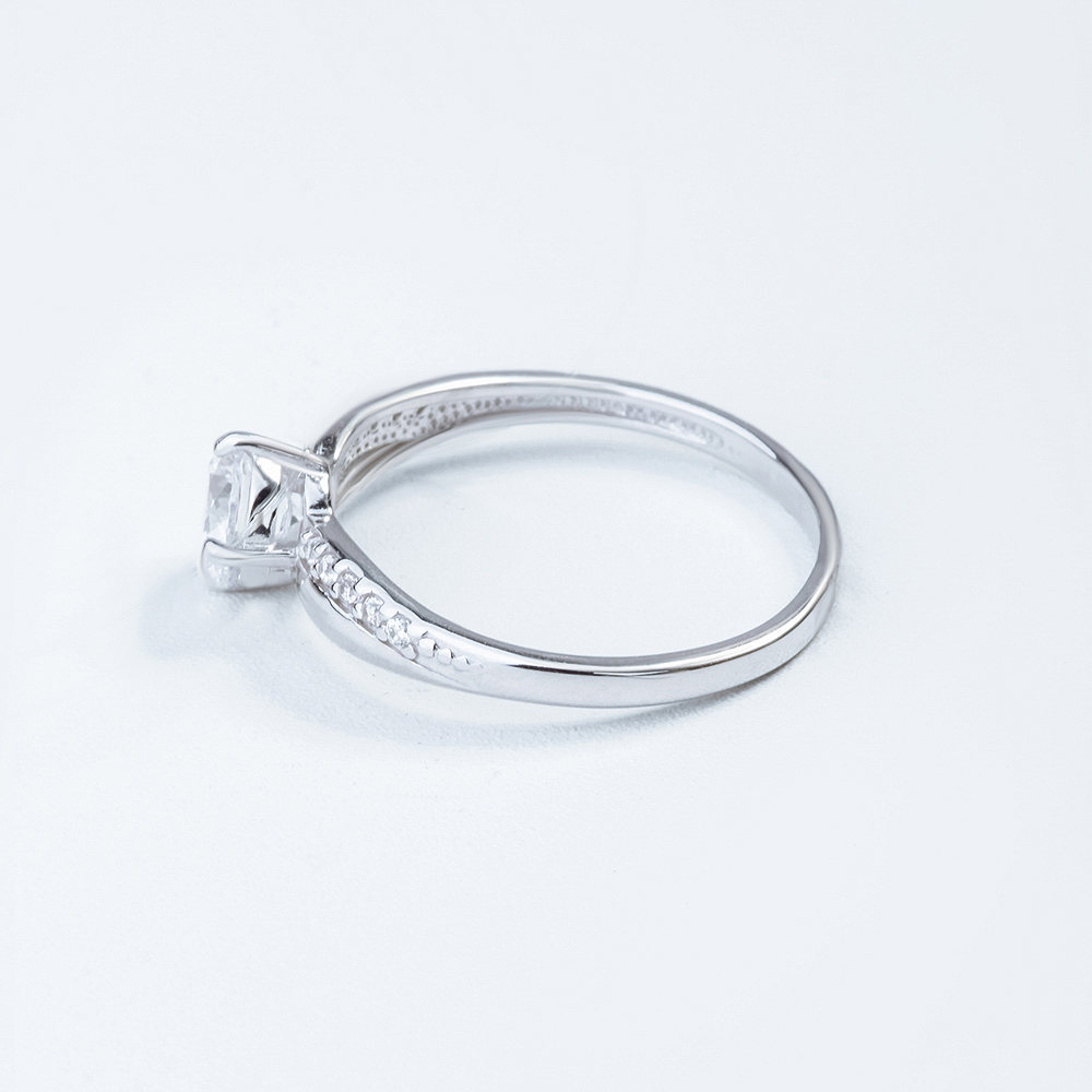 Серебряное кольцо Efremof  со вставками ( и фианит) ЮП1010010142, размеры от 15 до 18