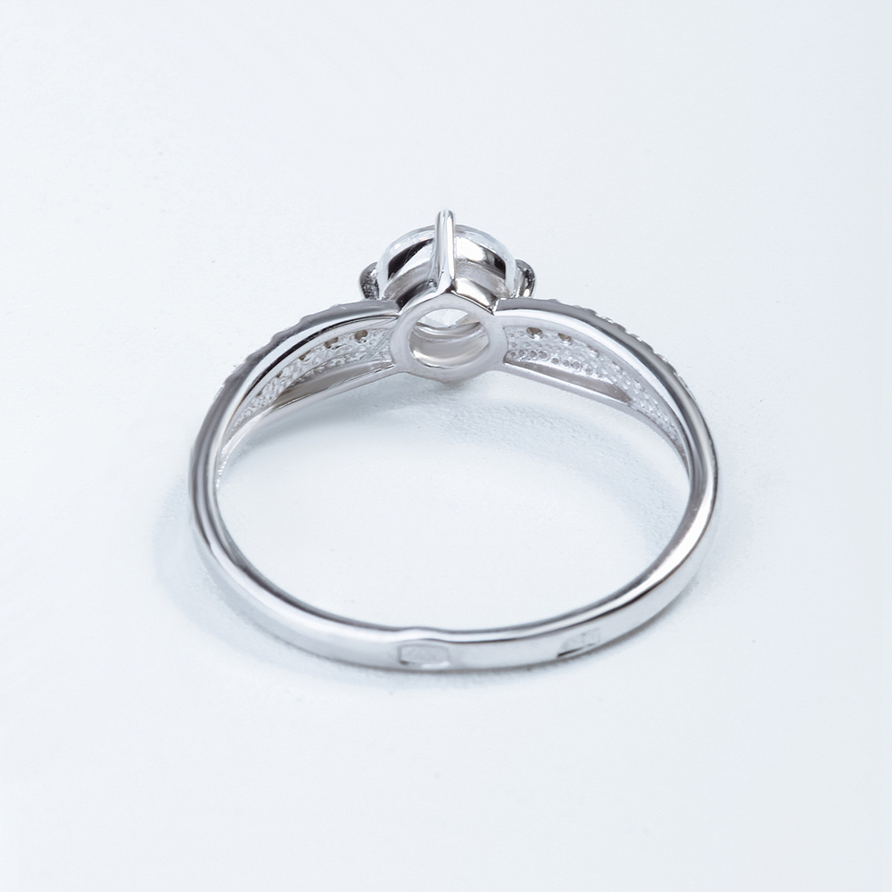 Серебряное кольцо Efremof  со вставками ( и фианит) ЮП1010010142, размеры от 15 до 18