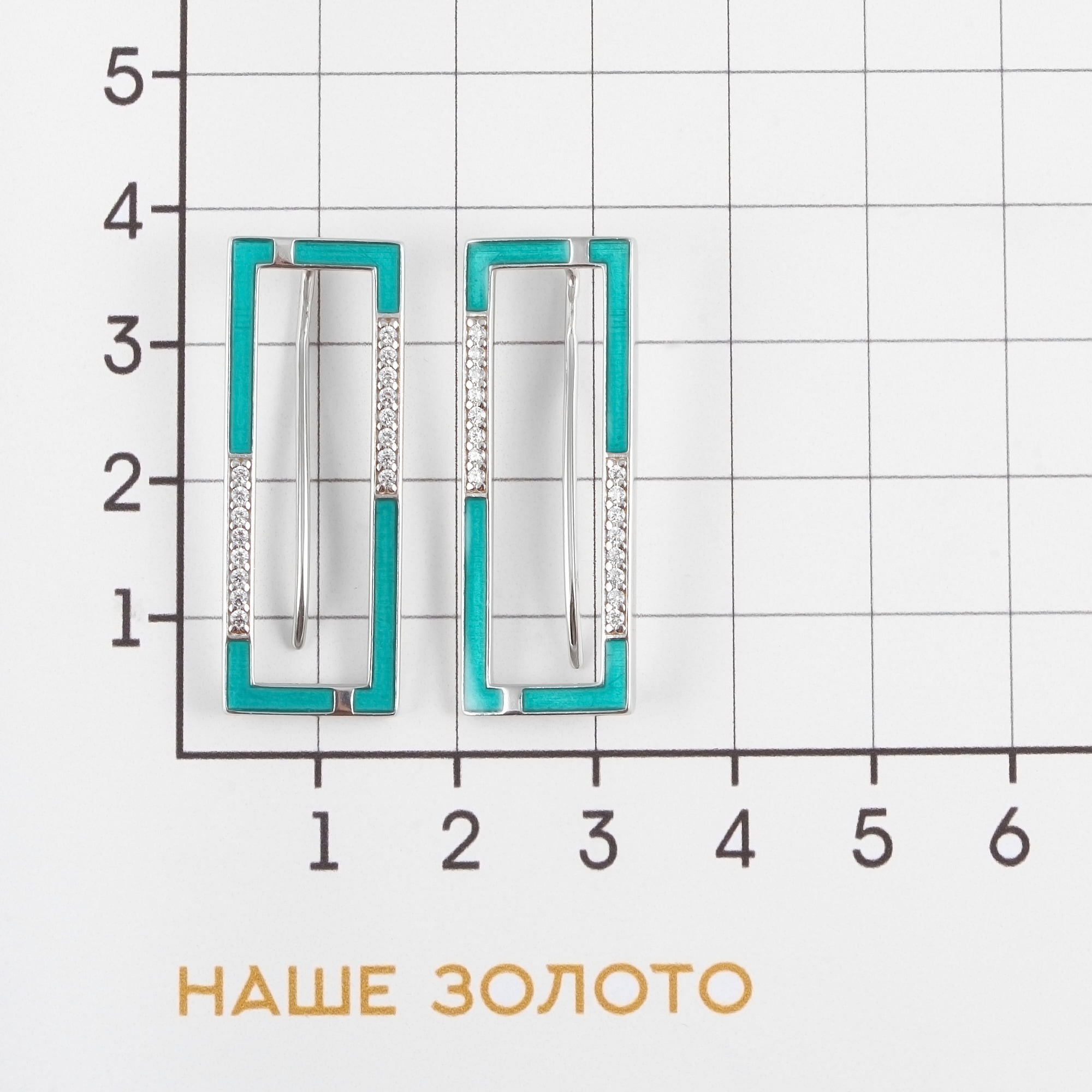 Серебряные серьги Sokolov  со вставками (фианит) ДИ94024061