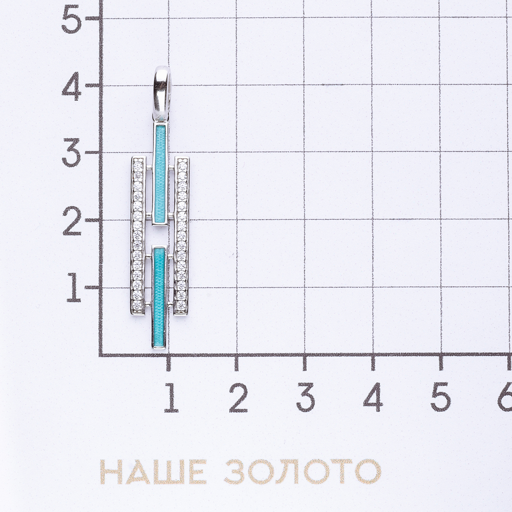 Серебряная подвеска Sokolov  со вставками (фианит) ДИ94032537