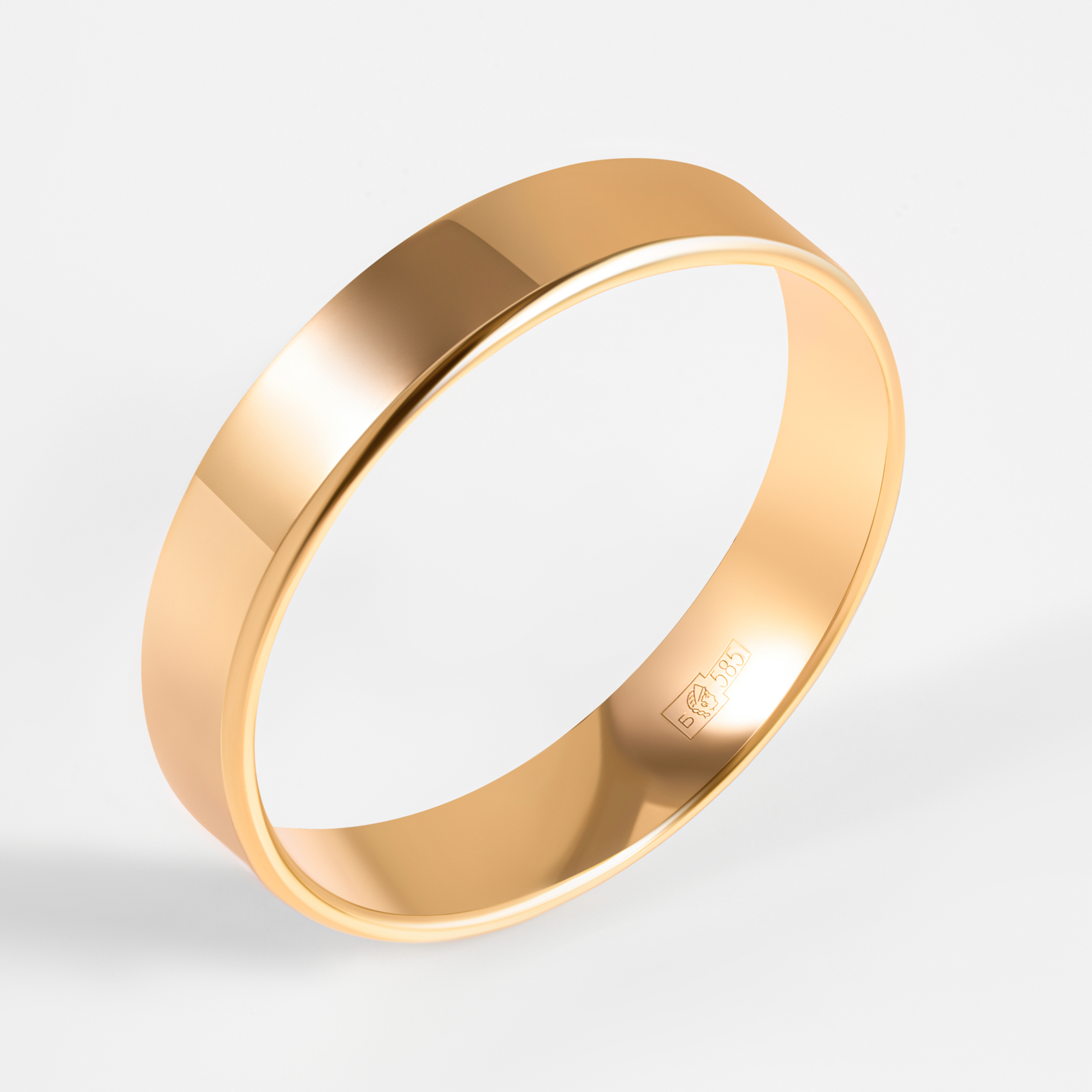 Золотое кольцо обручальное Невскийтехнолзавод из красного золота 585 пробы 8Н1131089, размеры от 15 до 23.5