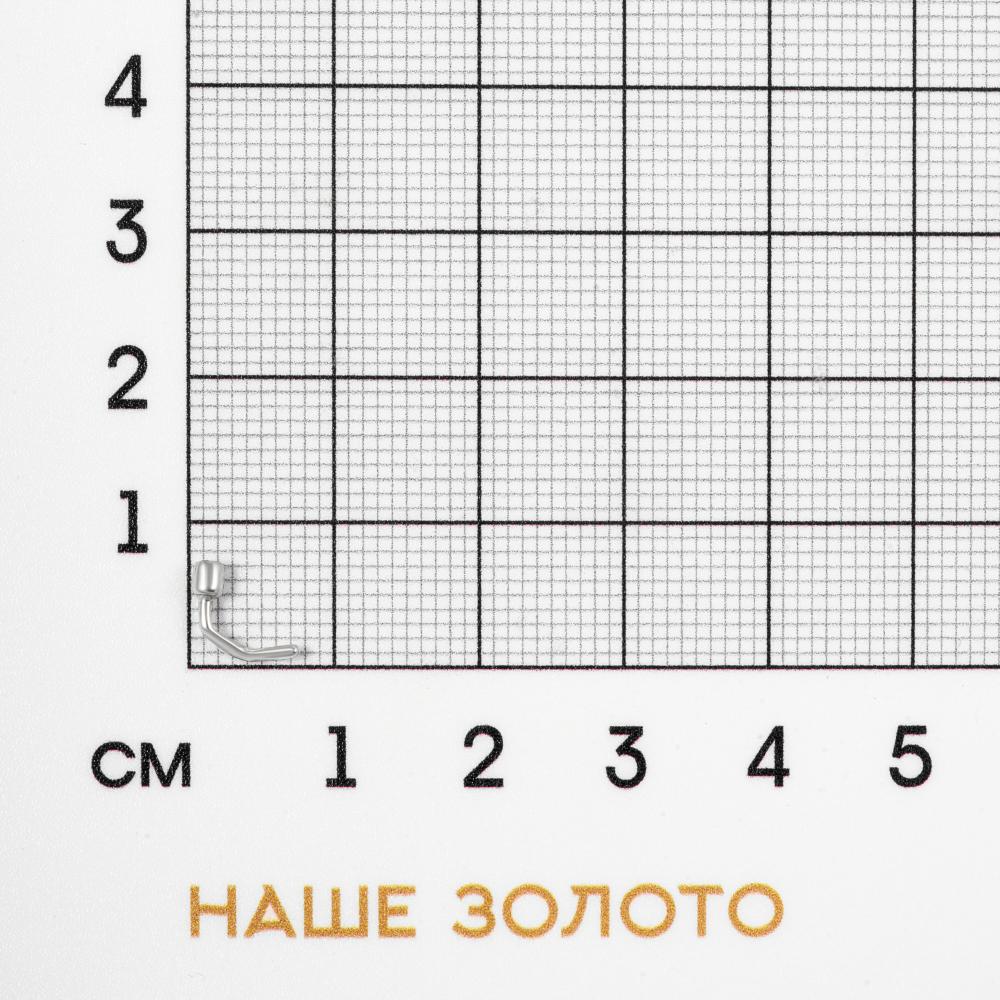 Серебряный пирсинг Золотая подкова  со вставками (фианит) ЯВ8901С